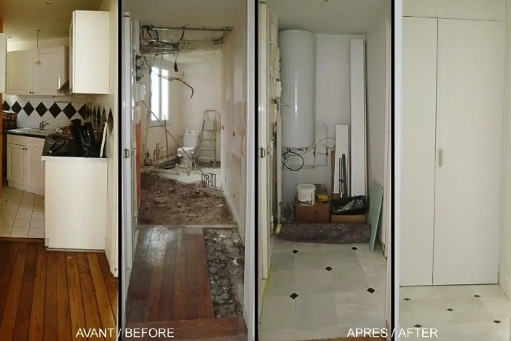 Travaux de rénovation d'un appartement par Interface Design